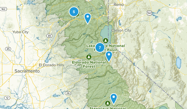 Dave's Sierra Fishing Map