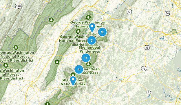 Shenandoah easy Map
