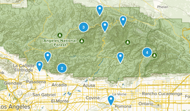 San Gabriels Map