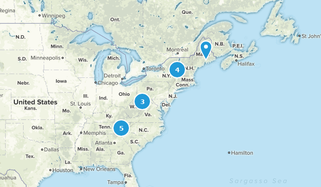State High Peaks Map