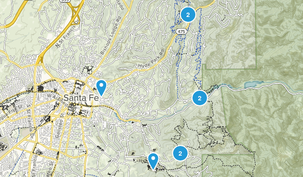 Santa Fe Easy Trails Map