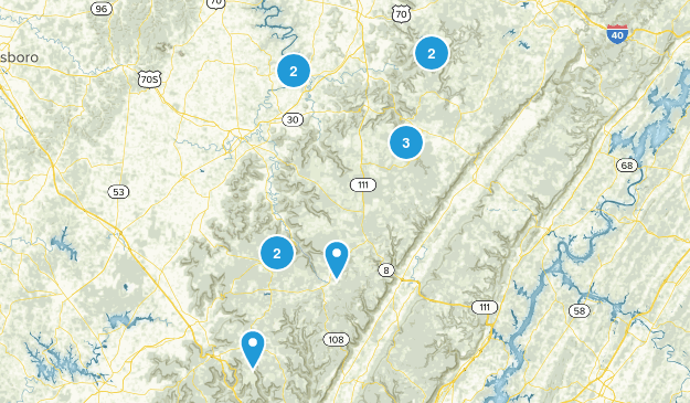 TN State Parks hiking Map
