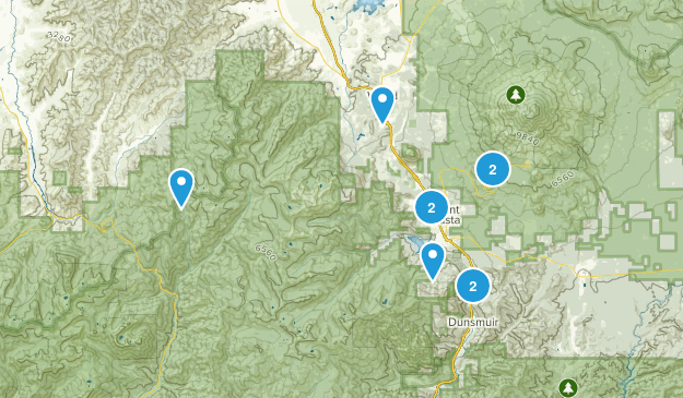 mt shasta 2018 Map