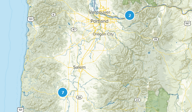 Hikes for the Girls Map