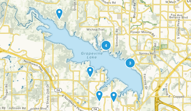Lake Grapevine Trails Map