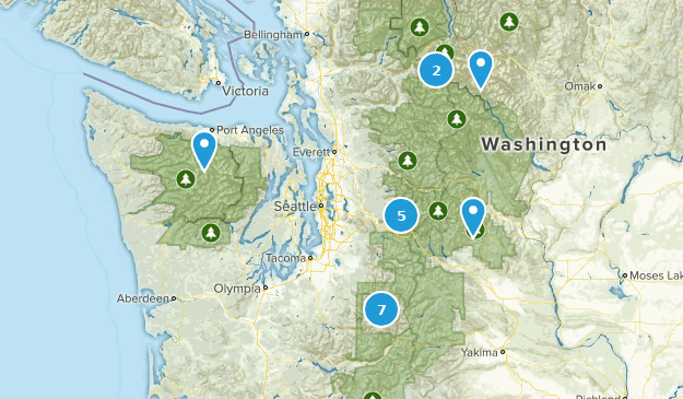 WA Hikes Map