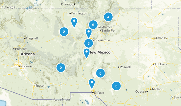 NM Hiking Bucket List 2018-19 Map