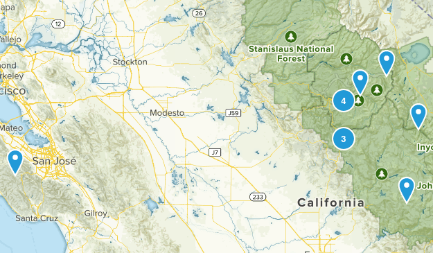 YOSEMITE MODERATE Map