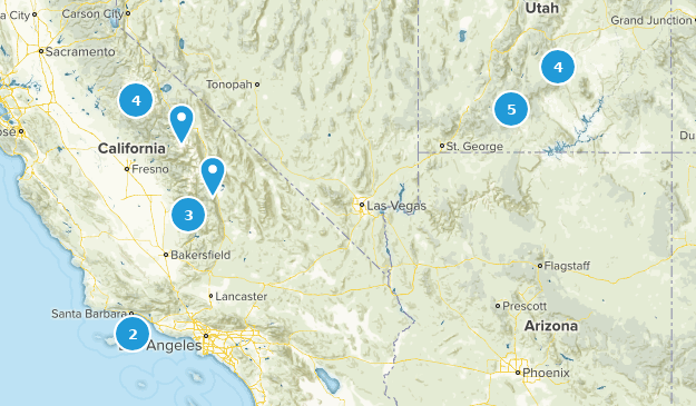 CA Hiking Map