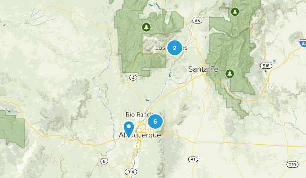 Albuquerque Hike Map
