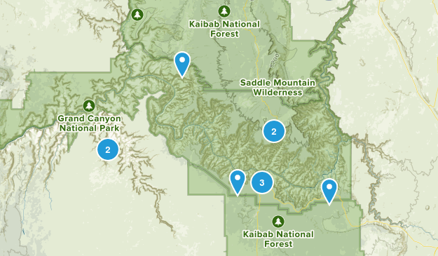 grand canyon Map