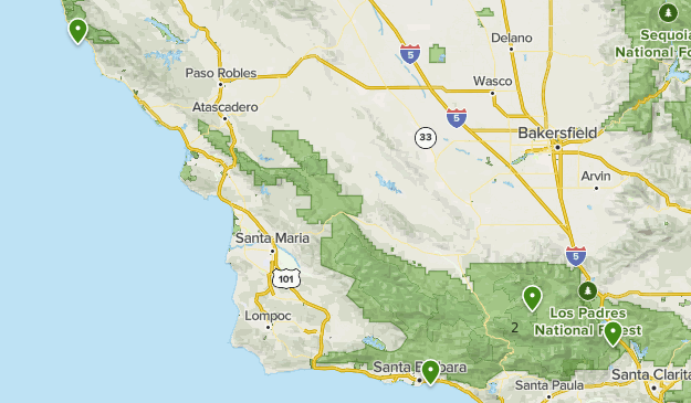 Los Padres National Forest Map Los Padres National Forest | List | Alltrails