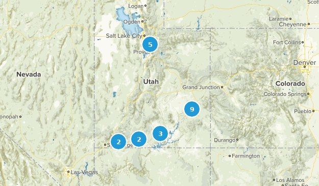 March 2019 Hikes Map