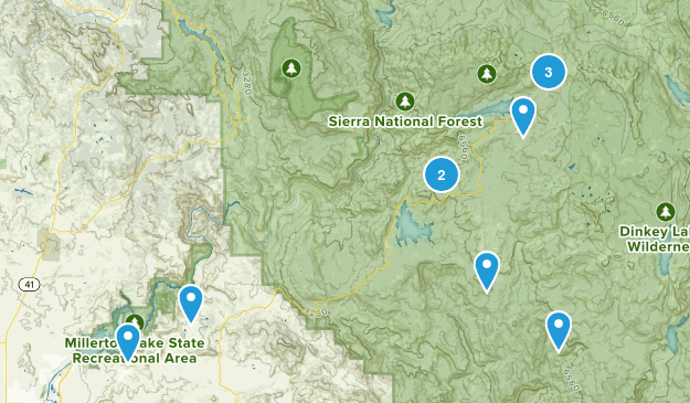 Millerton/Shaver/Huntington/Kaiser Pass Map