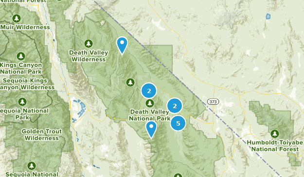 death valley Map