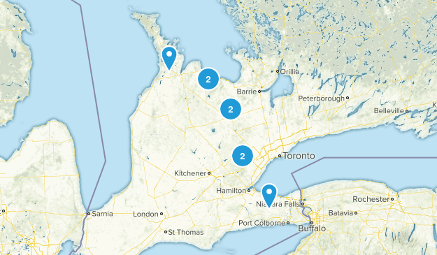 Bruce Trail Sections Map