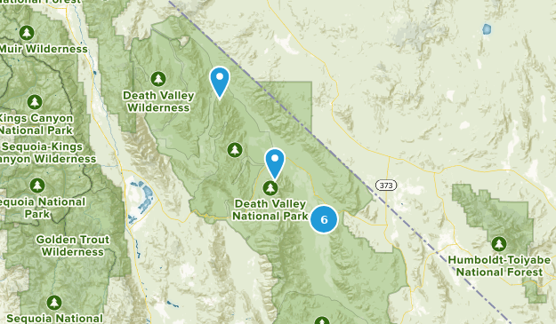 death valley Map