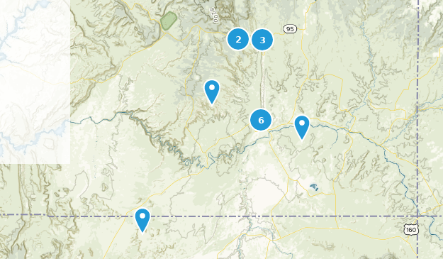Thanksgiving Comb Ridge Map