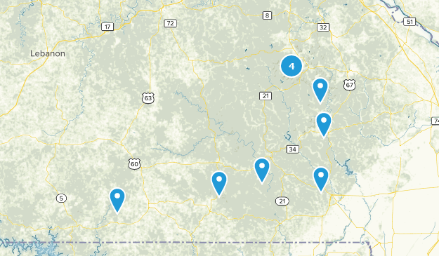 Ozark Trail (spurs) Map