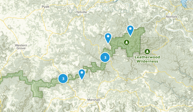 Lower Buffalo National River Map