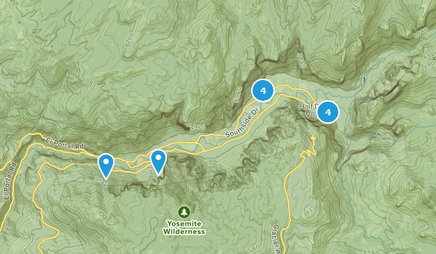 Yosemite - Trails Map