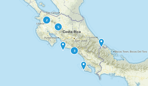 costa rica Map