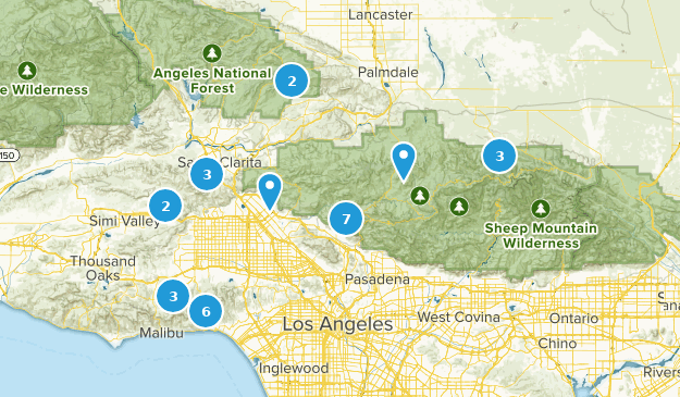 north of LA Map
