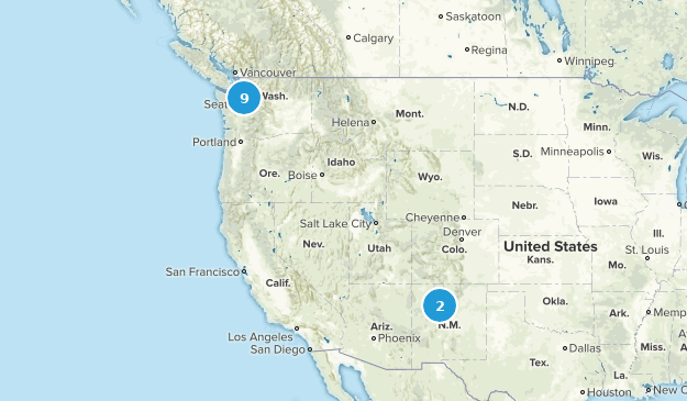 My Completed Hikes Map