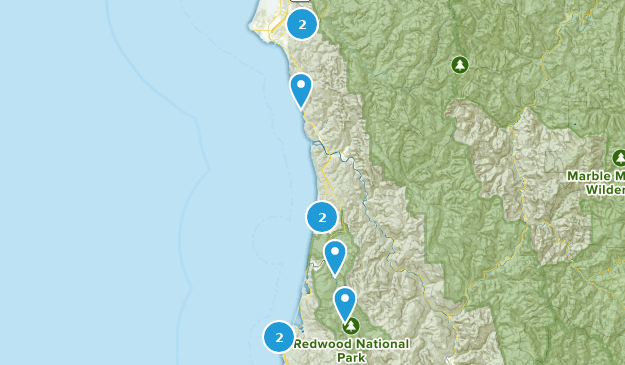 Redwoods vacations Map