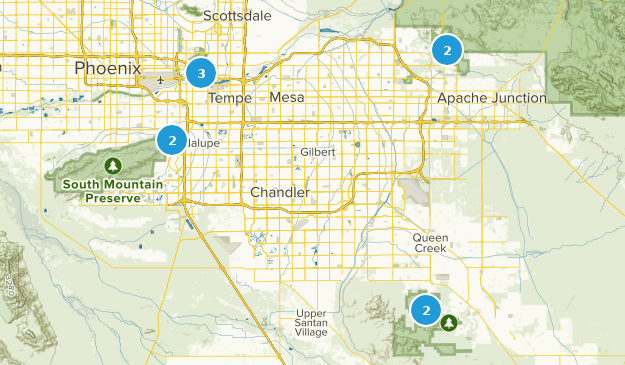 december hikes to complete Map