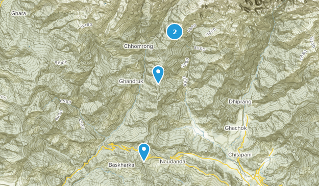 Mardi Himal Trek Map