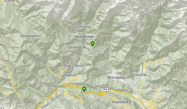 Mardi Himal Trek Map
