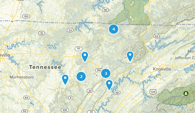Easy Hikes Map