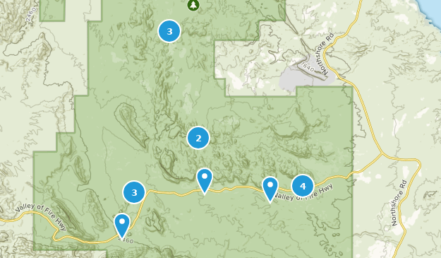 Valley of Fire NV Map