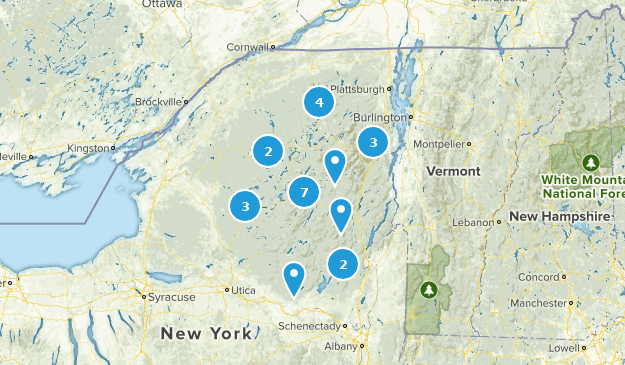 Adirondack Fire Towers Map