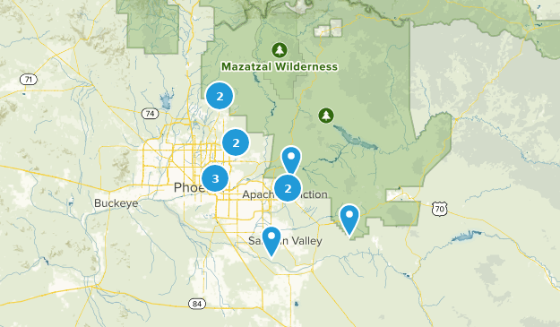 book hikes Map