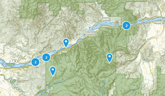 Columbia River Gorge Map