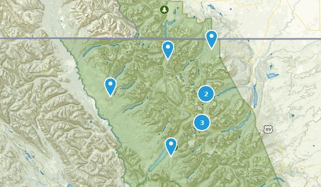 Glacier National Park Map