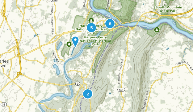 HARPERS FERRY Map