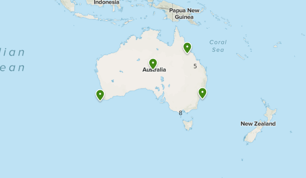 Great Walks in Australia Map