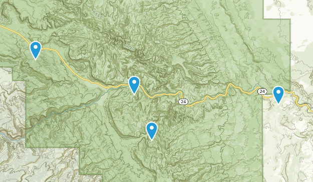 capital reef Map