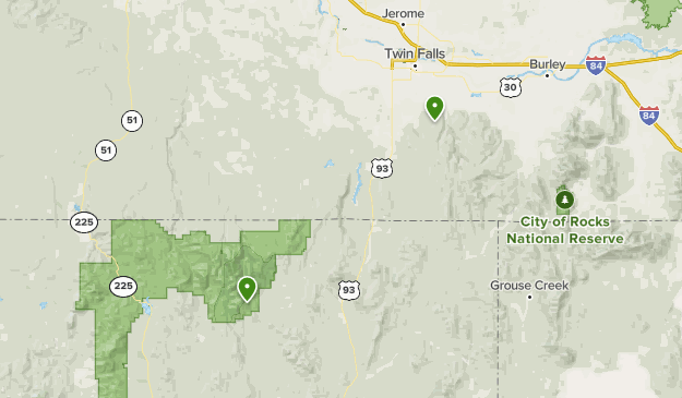 places I want to hike Map
