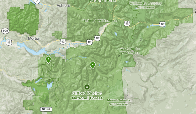 Map Of Hwy 12 Wa Hwy 12 | List | Alltrails