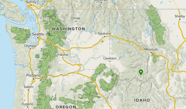 Backpacking trips Map