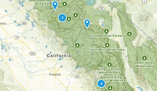 Yosemite National Park Map