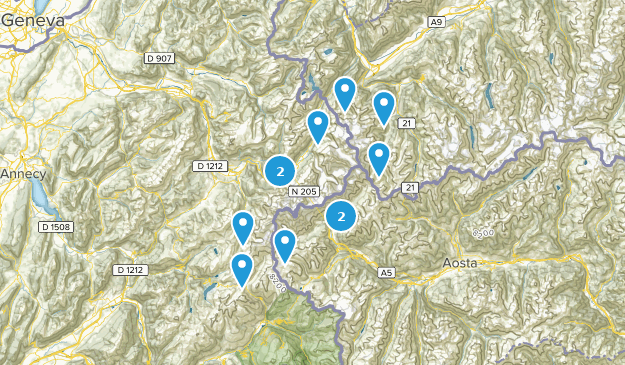 Mont Blanc Tower Map