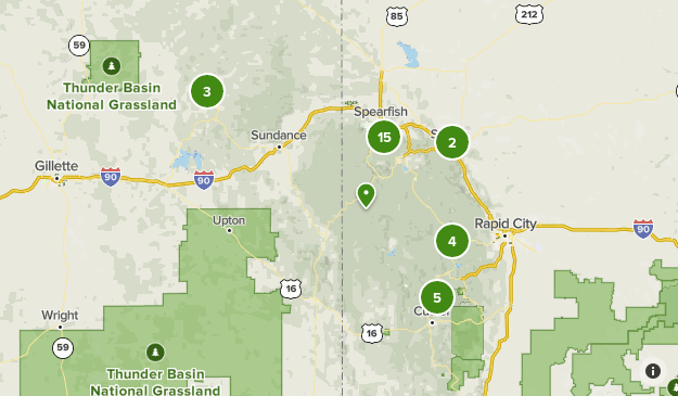 Black Hills Hiking Trail Map Black Hills Sd | List | Alltrails