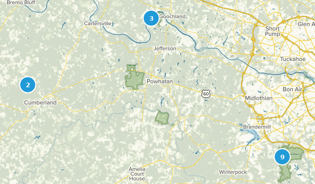 trails to visit Map
