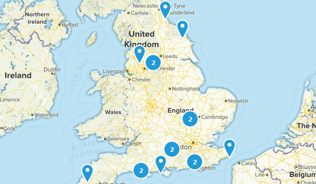 UK Literary Walks Map