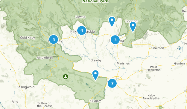 Ryedale District Council Walks Map